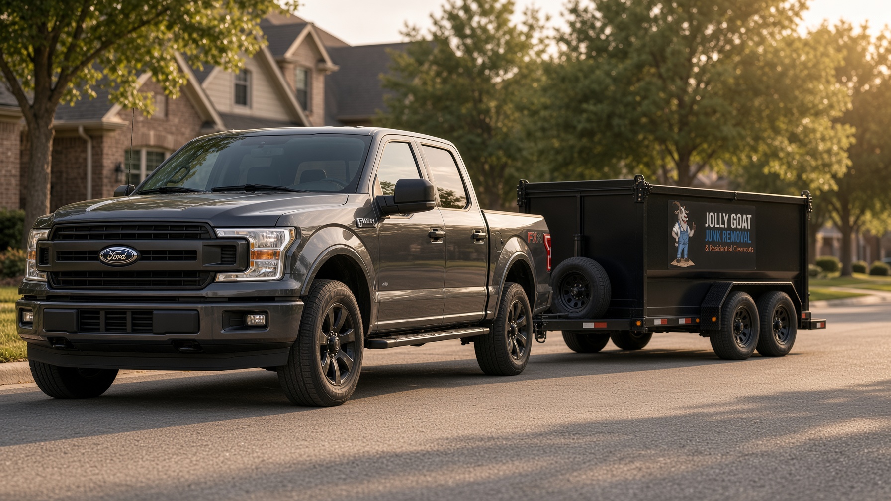 Jolly Goat truck and dump trailer